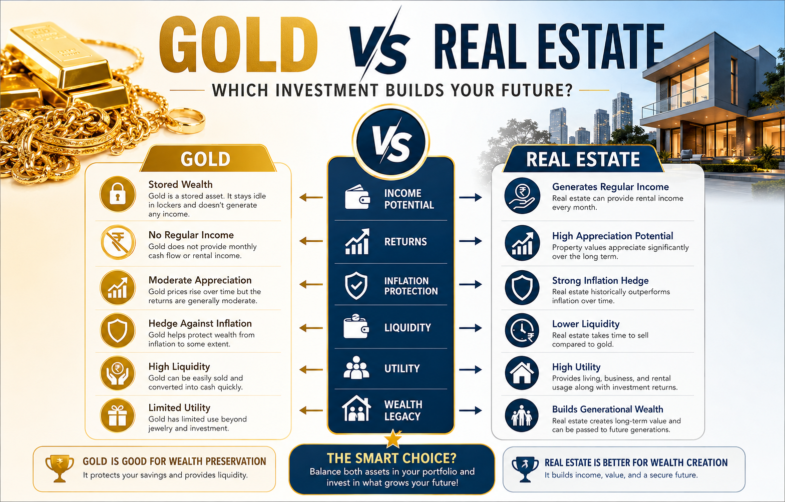 gold to real estate investment shift in 2026 for long term wealth creation