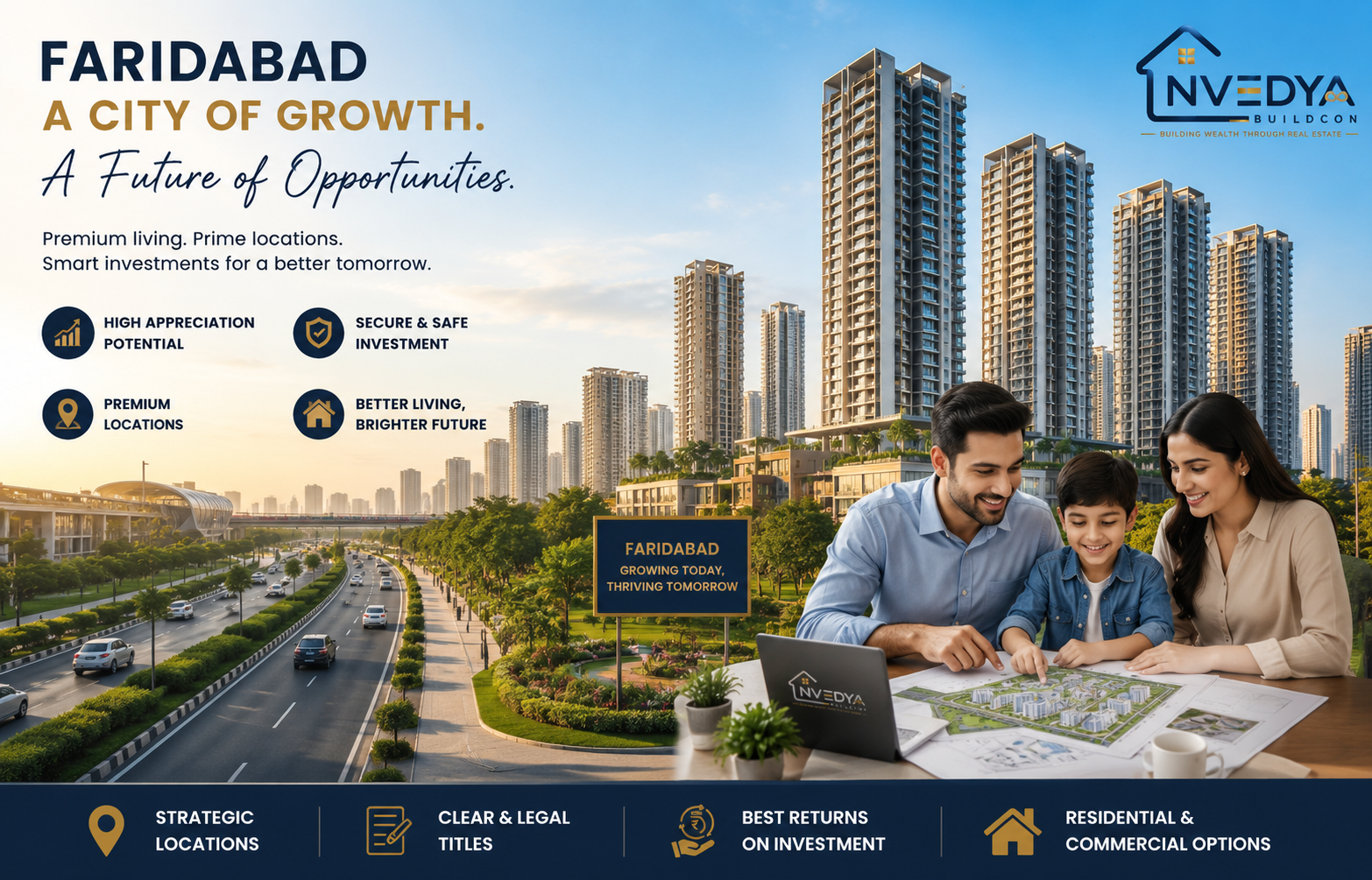 investment opportunities created by infrastructure development in Faridabad