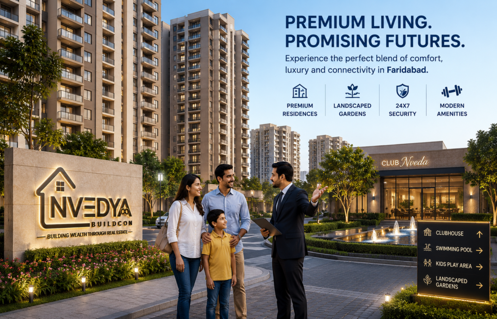 residential projects in Faridabad offering premium homes with modern amenities for homebuyers